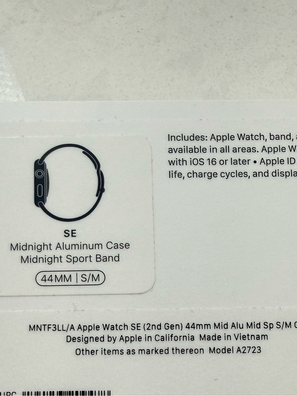 Apple Watch SE 2nd Gen GPS - Picture 2 of 4